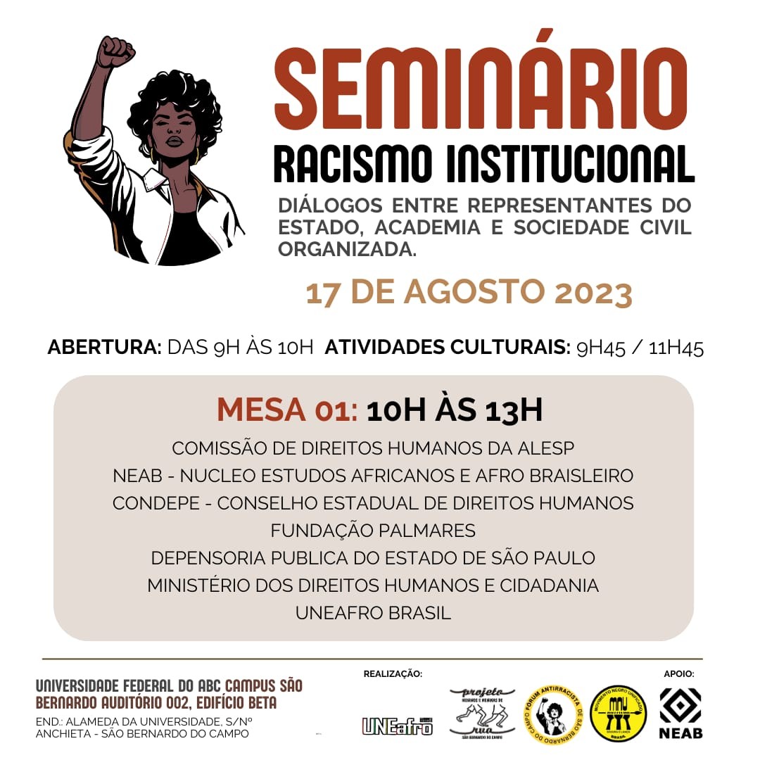 Seminário Racismo Institucional - Mesa 1