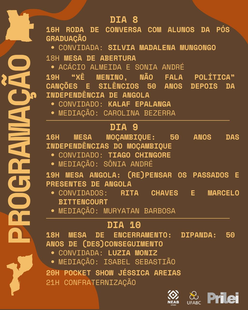 Dipanda N&acute;kululeko - Programa&ccedil;&atilde;o