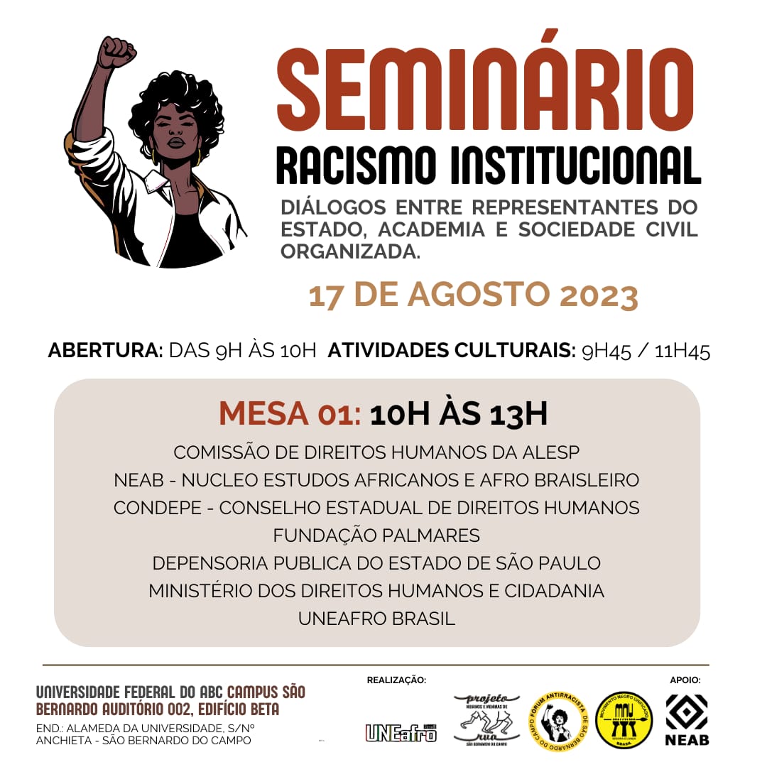 Seminário Racismo Institucional - Mesa 1