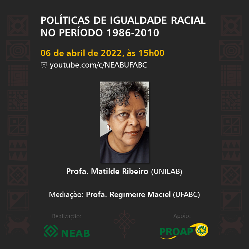 Seminário "Políticas de Igualdade Racial no Período 1986-2010"